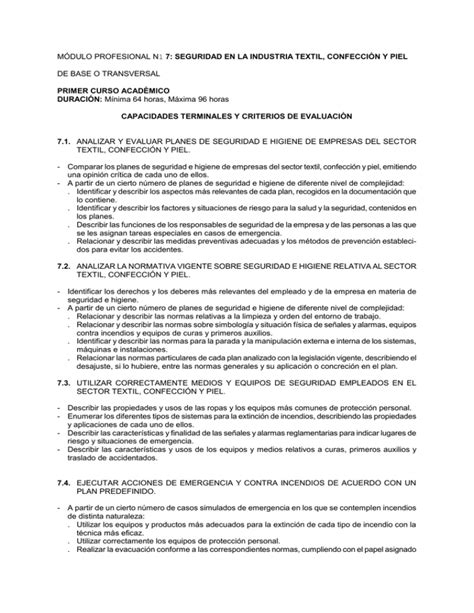 seguridad en la industria textil confección y piel