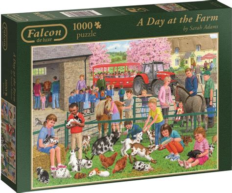 Falcon Puzzel A Day At The Farm Legpuzzel 1000 Stukjes Bol