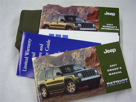 2007 Jeep Patriot Owners Manual Set Ebay