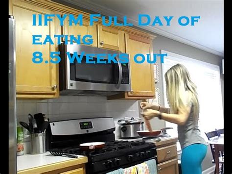 IIFYM Full Day Of Eating 8 5 Weeks Out Bikini Prep YouTube