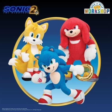 Sonic The Hedgehog Knuckles Stuffed Build A Bear Exclusive Plush In