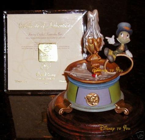 DISNEY PINOCCHIO JIMINY CRICKET Figurine KEEPSAKE BOX | #28824024