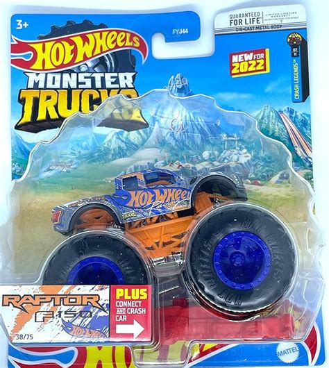 Amazon Hot Wheels Monster Trucks Ford Raptor F 150 Crash Legends 38 75 Toys Games