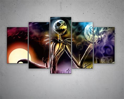 Jack Skellington Multicolour Wall Art – My Idea Sports Canvas