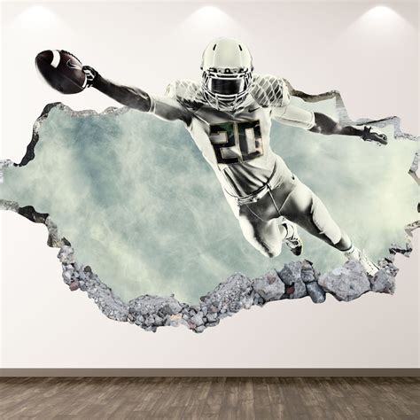 Football Wall Decal - Etsy