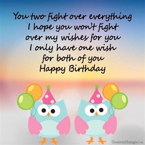 Happy Birthday Twins Quotes | Inspirational Quotes