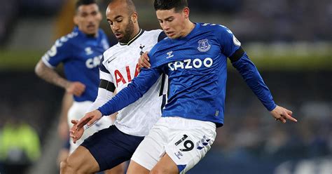 Resultado Everton vs Tottenham 2 2 con James Rodríguez futbol ingles