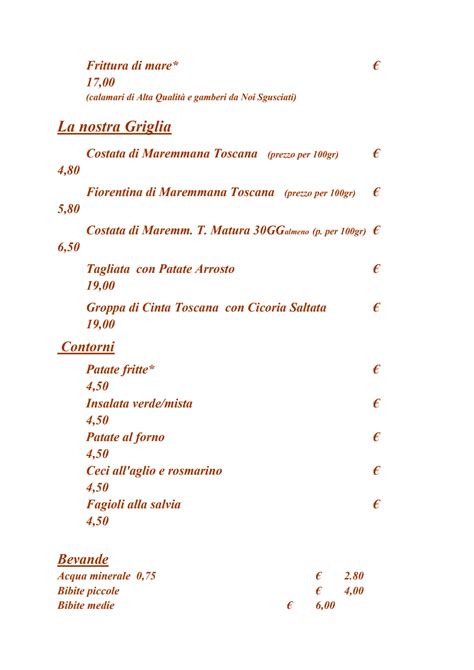 Carte et Menus 2024 Locanda Menabuoi à Donoratico TheFork