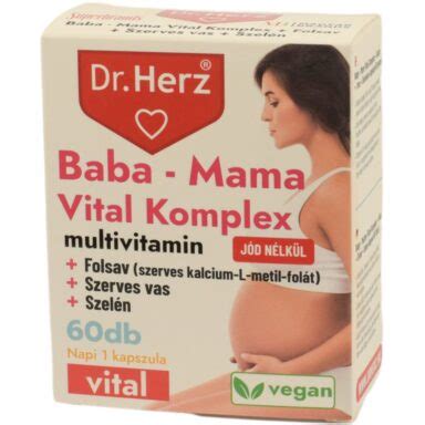 Dr Herz Vegan komplex Multivitamin kapszula 60 db Magyar Egészségbolt