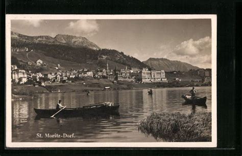 St Moritz Dorf Ruderboote Auf Dem See Kaufen Auf Ricardo