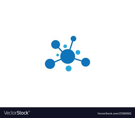 Molecule Logo Template Royalty Free Vector Image