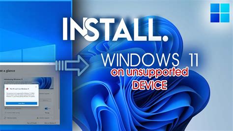 Install Windows On Unsupported Pc Youtube