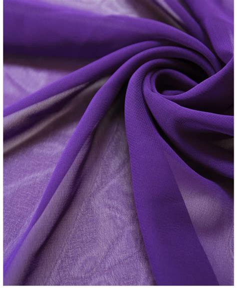 Fabric Purple High Multi Solid Chiffon Fabric 59 Wide Etsy