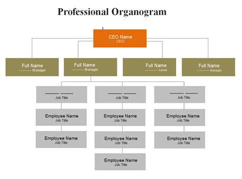 Organogram Template Free Word Templates