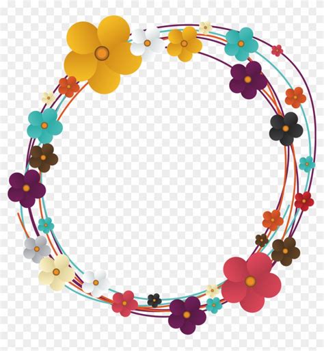 Flower Euclidean Vector Circle Clip Art Circle Flower Vector Png