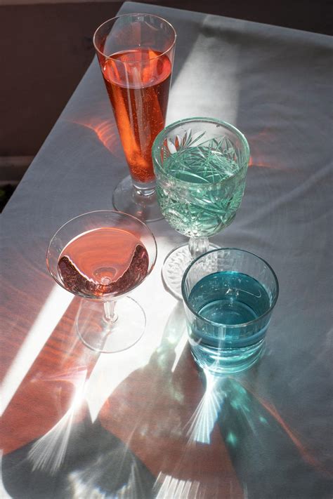 Different glasses with alcohol drinks · Free Stock Photo