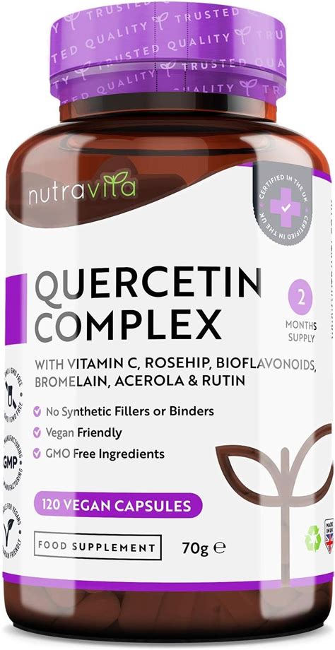 Nutravita Quercetin Complex With Vitamin C Immunity System Vegan