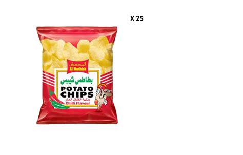 Buy Al Mudhish Chilli Potato Chips 25x15g Online In Oman Talabat Oman