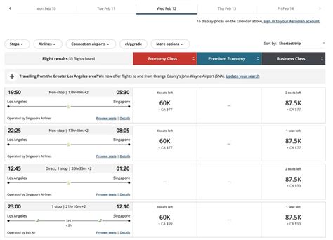 How To See More Air Canada Aeroplan Award Availability