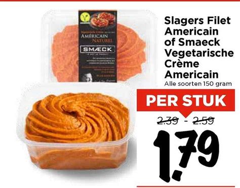 Slagers Filet Americain Of Smaeck Vegetarische Cr Me Americain