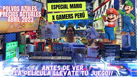 POLVOS AZULES ESPECIAL MARIO LA PELICULA EN TIENDA DE VIDEOJUEGOS RETRO