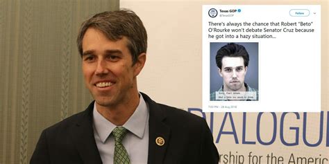 Texas Gop Shares Old Mugshot Of Beto Orourke And Twitter Is Thirsty