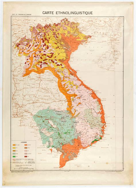 Carte De L Indochine Au Carte Ethnolinguistique Old