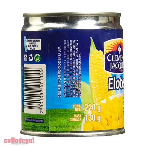 Elote en Grano Clemente Jacques 220 gr suBodega alcanza para más