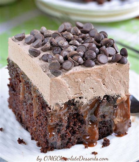 Chocolate Poke Cake - OMG Chocolate Desserts