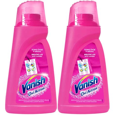 Vanish Oxi Action Zestaw Kolor Odplamiacz Płyn 2X 1L Vanish Sklep