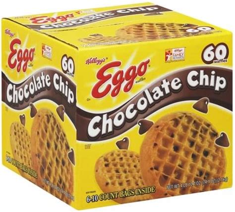 Eggo Chocolate Chips Waffles - 60 ea, Nutrition Information | Innit