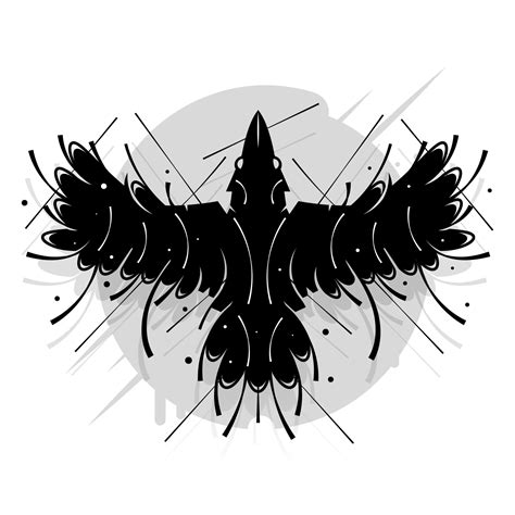 Crow designed on moonlight background graphic vector. 4262395 Vector Art at Vecteezy