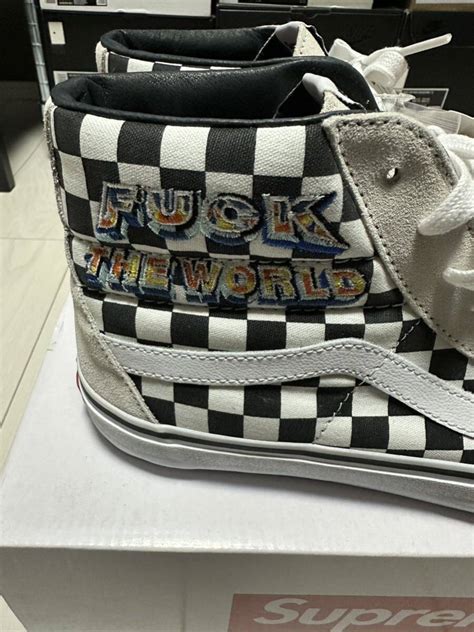 Yahoo オークション Supreme Vans Sk Hi Pro Fuck The World