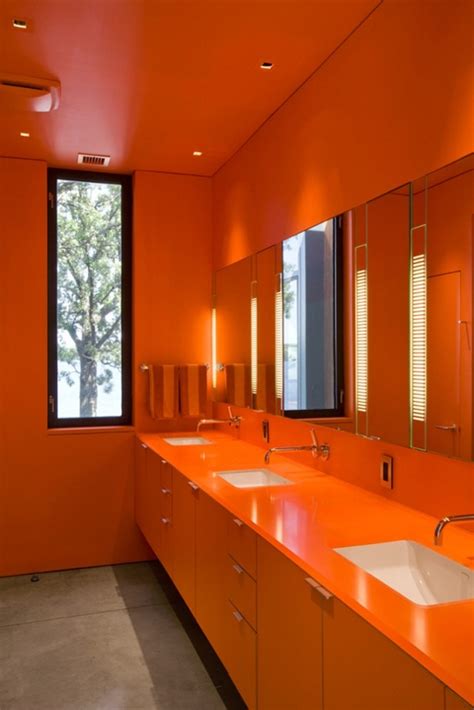 50 Cool Orange Bathroom Design Ideas Digsdigs