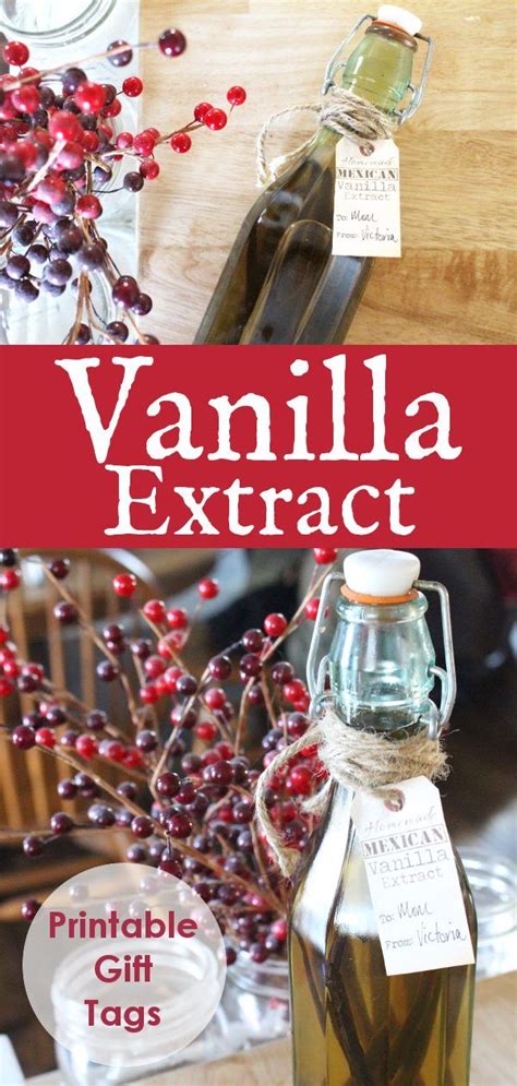 Diy Vanilla Extract With Printable T Tags Easy Vanilla Extract