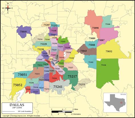 Dallas Zip Code Map