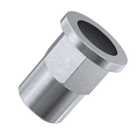 Buy M8 X 17 5mm Flat Hexagon Rivet Nuts Stainless Steel 18 8 304