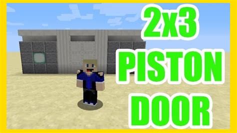 Simple 2x3 Piston Door Flush 18 Minecraft Redstone Youtube