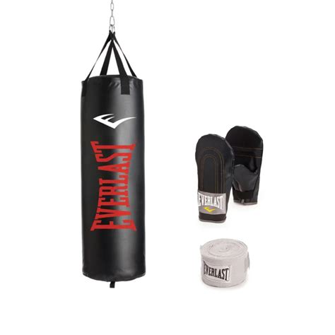 Everlast Kit De Bolsa Pesada Nevatear Saco De Boxeo Taekwondo 100 Lb