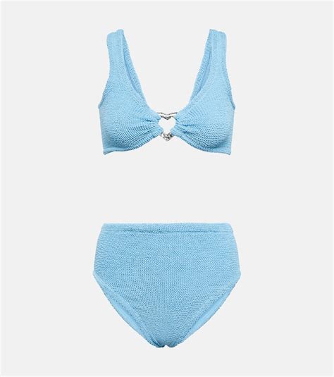 Hunza G Jessica Bikini In Light Blue Modesens