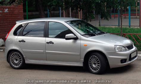 Лада Калина цвет Рислинг (код 610) бледно-серый | Авто