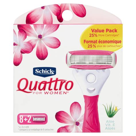 Schick Quattro For Women Women S Razor Blade Refills 10 Ct Walmart Inventory Checker Brickseek