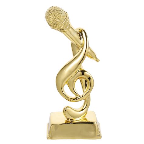 Small Resin Singing Award Trophy Microphone Trophy Competition Award