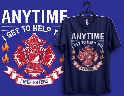 Firefighter T Shirt Design Bundle On Behance