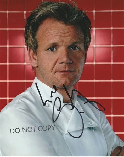 Gordon Ramsay Hell's Kitchen Master Chef 8 X10 20x25 Cm Autographed ...