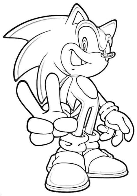 Sonic The Hedgehog Printable Coloring Pages