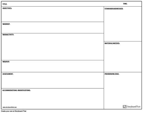 Plano de Aula Básico Storyboard by pt examples