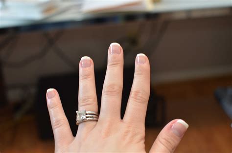 Diy French Tip Gel Shellac Nails Thesimplehaus