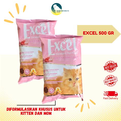 Jual Excel Pakan Kucing G All Variant Pakan Kucing Bentuk Donat