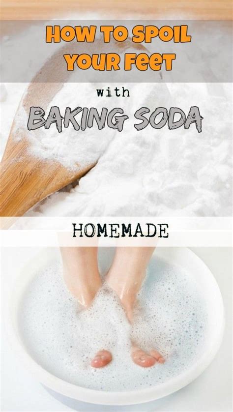 How To Spoil Your Feet With Baking Soda Baking Soda Foot Soak Diy